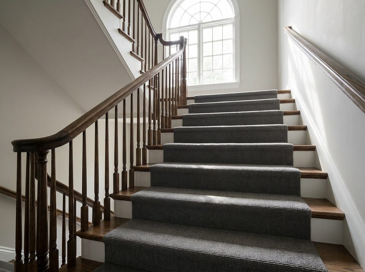 Carpeted staircase